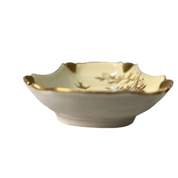 Antique Haviland Limoges France Rectangular White Gold Tray Bird Shells 1889 - Picture 14 of 15